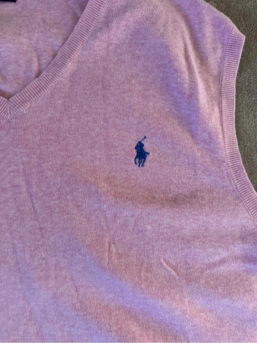 Polo Ralph Lauren Pink Pima Cotton Sweater Vest XXL Preppy Cottagecore Golf